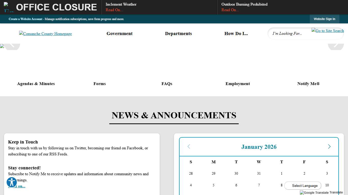 Comanche County, TX Official Website